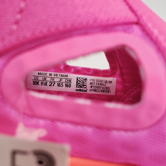 Adidas Sandal FX4952 Kids Toddler Girl Pink Magenta Beach Slip On Shoes size 10 - Picture 7 of 8